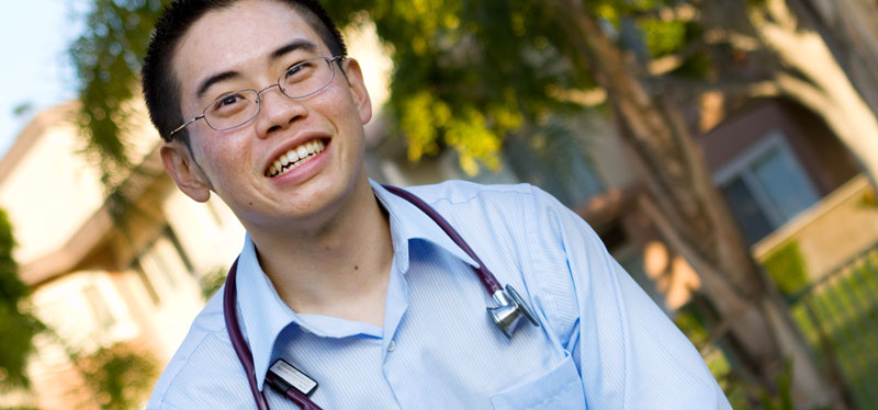 me with a stethoscope!