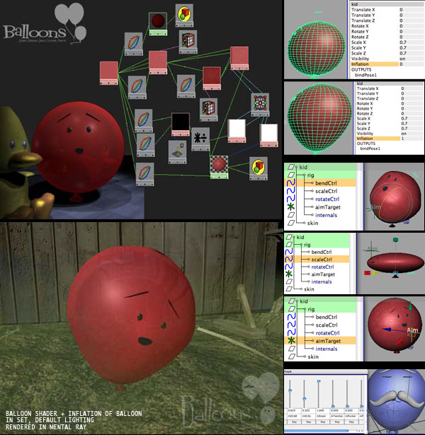Melody's Flight models, rigging, shaders