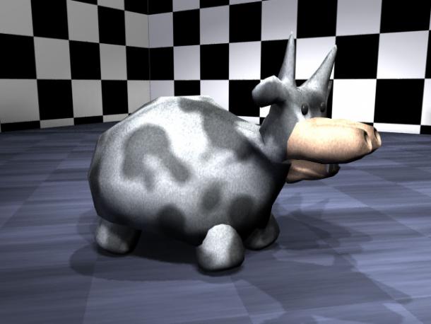 Stuffed Cow, for Melody's Flight