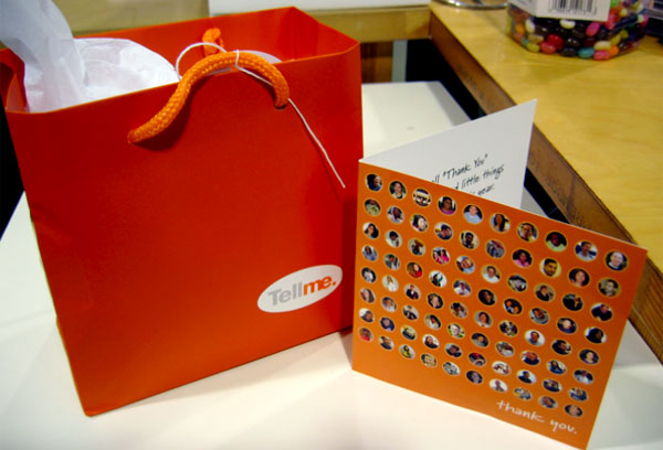 Tellme thank you gift
